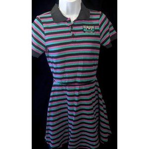 Hot Topic Sad Songs Striped Polo Dress